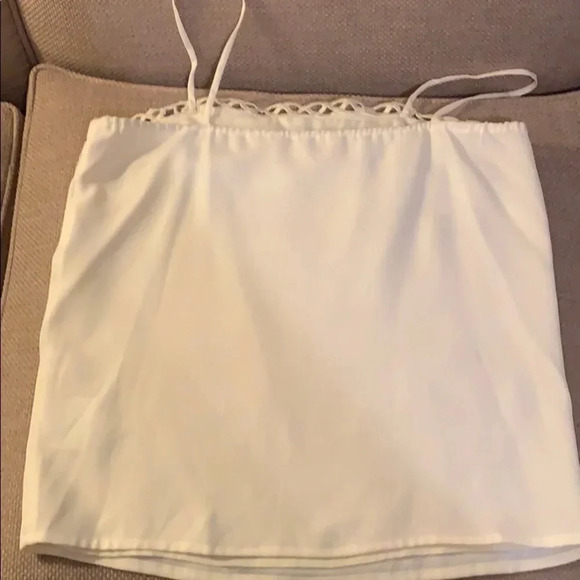 Alyce Paris Ivory White Pearl & Sequin Shell Top - Picture 3 of 8